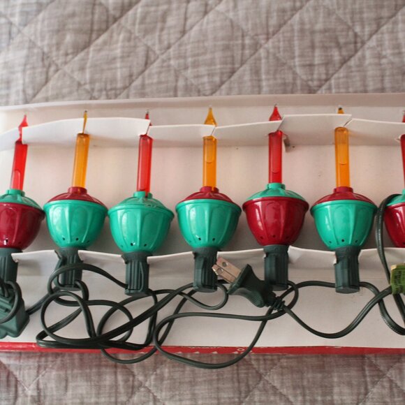 Vintage Noma  7 Bubblelites Indoor Set  Tested - Picture 3 of 5